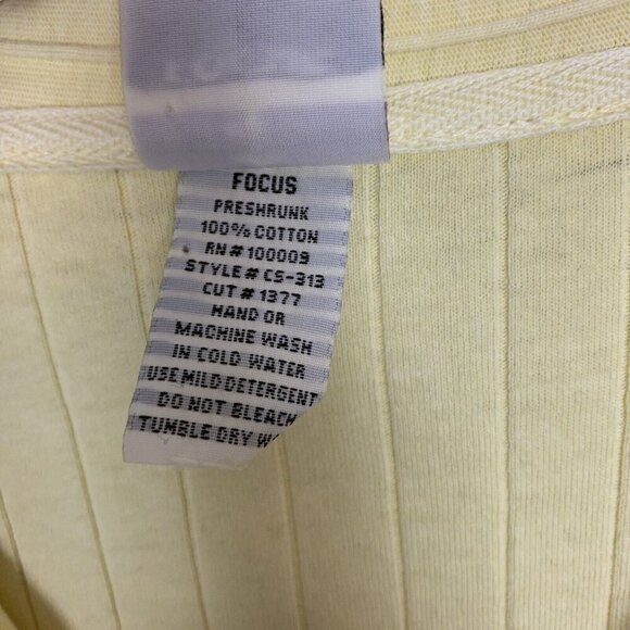 Focus Casual Life Long Sleeve Cardigan Sweater Yellow Button Lagenlook Womens L - Picture 10 of 16